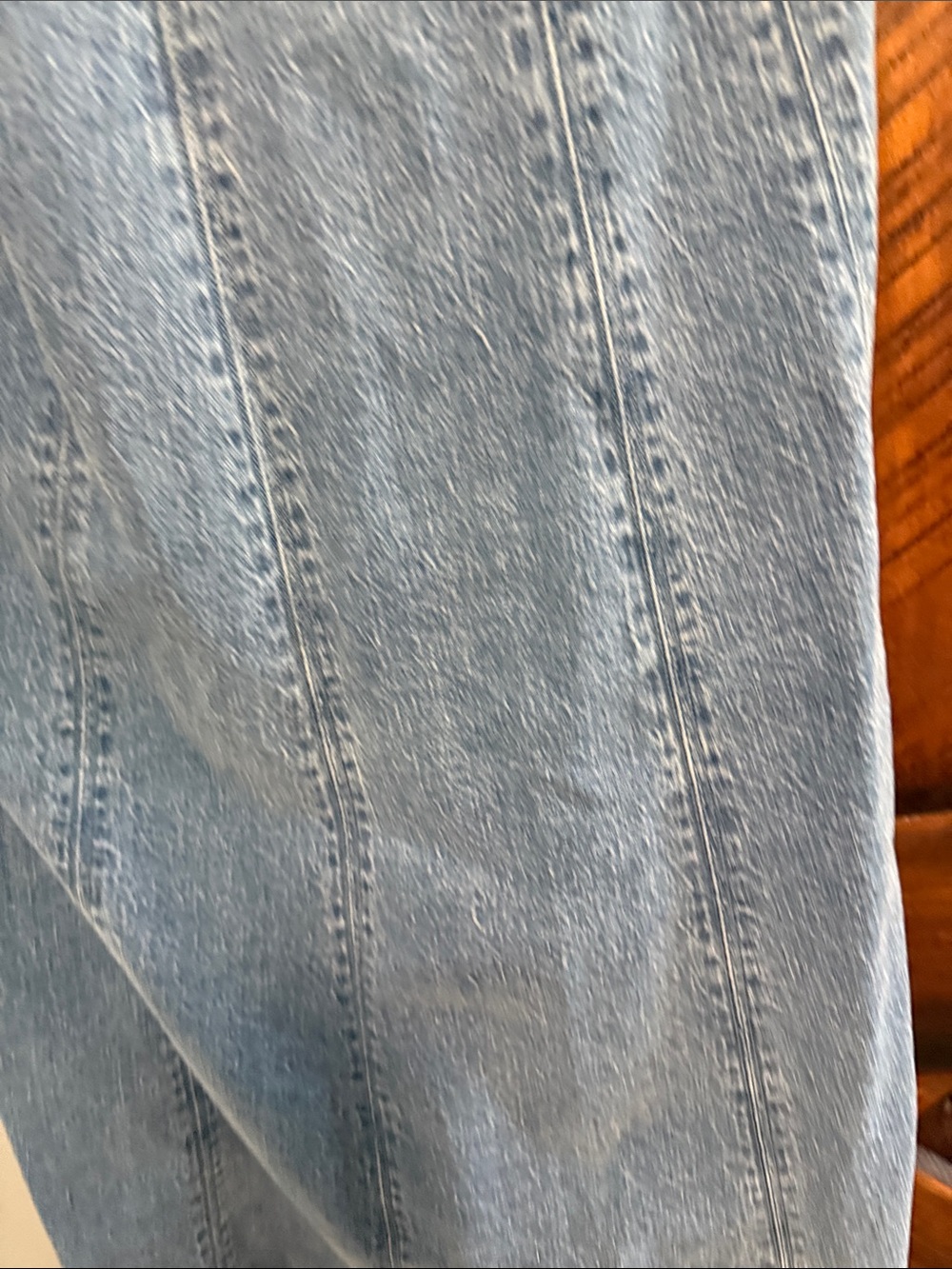 NWT Abercrombie & Fitch Light Blue Denim Strapless Dress - Picture 6 of 6